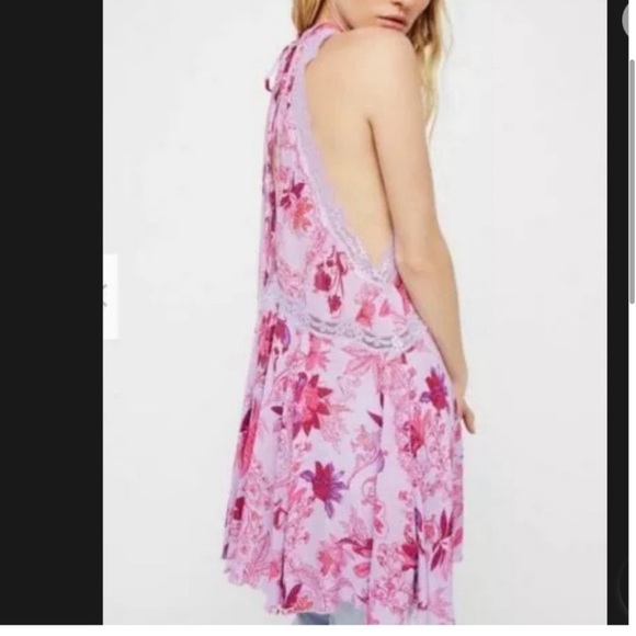 FREE PEOPLE Floral PrintShe Moves Chemise Mini
Dress in Purple Sz XS - Picture 3 of 10